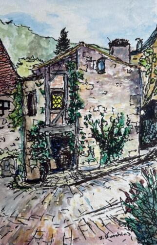 Built to Last, 4x6 Watercolor, $50